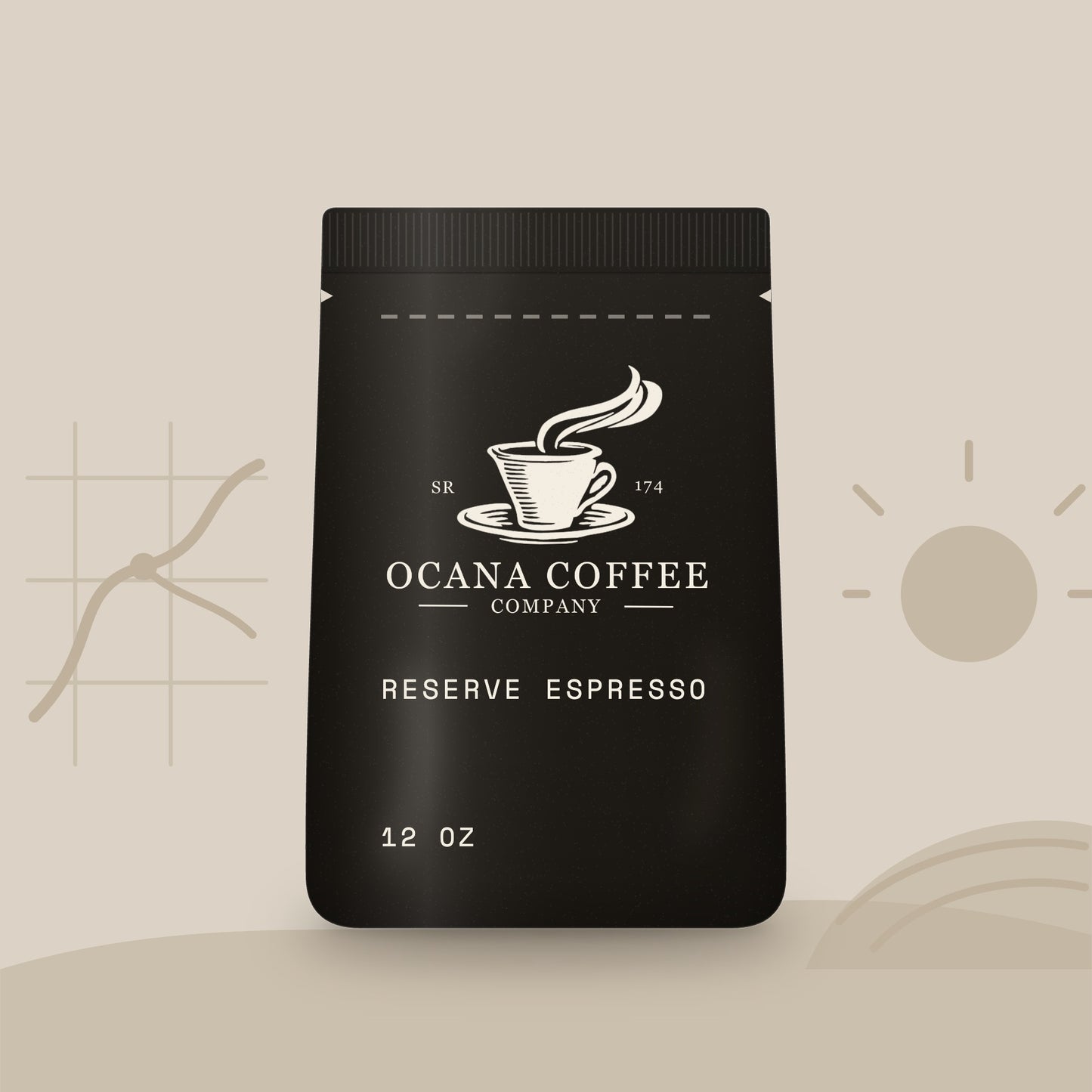 Ocana Reserve Espresso coffee, 12 oz bag