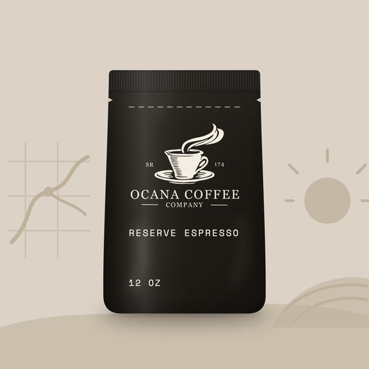 Ocana Reserve Espresso coffee, 12 oz bag