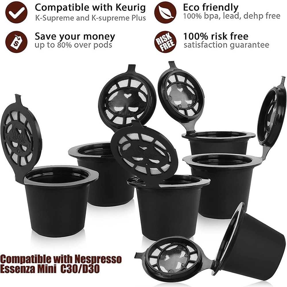 Reusable Pods Stainless Mesh for Nespresso Brewers