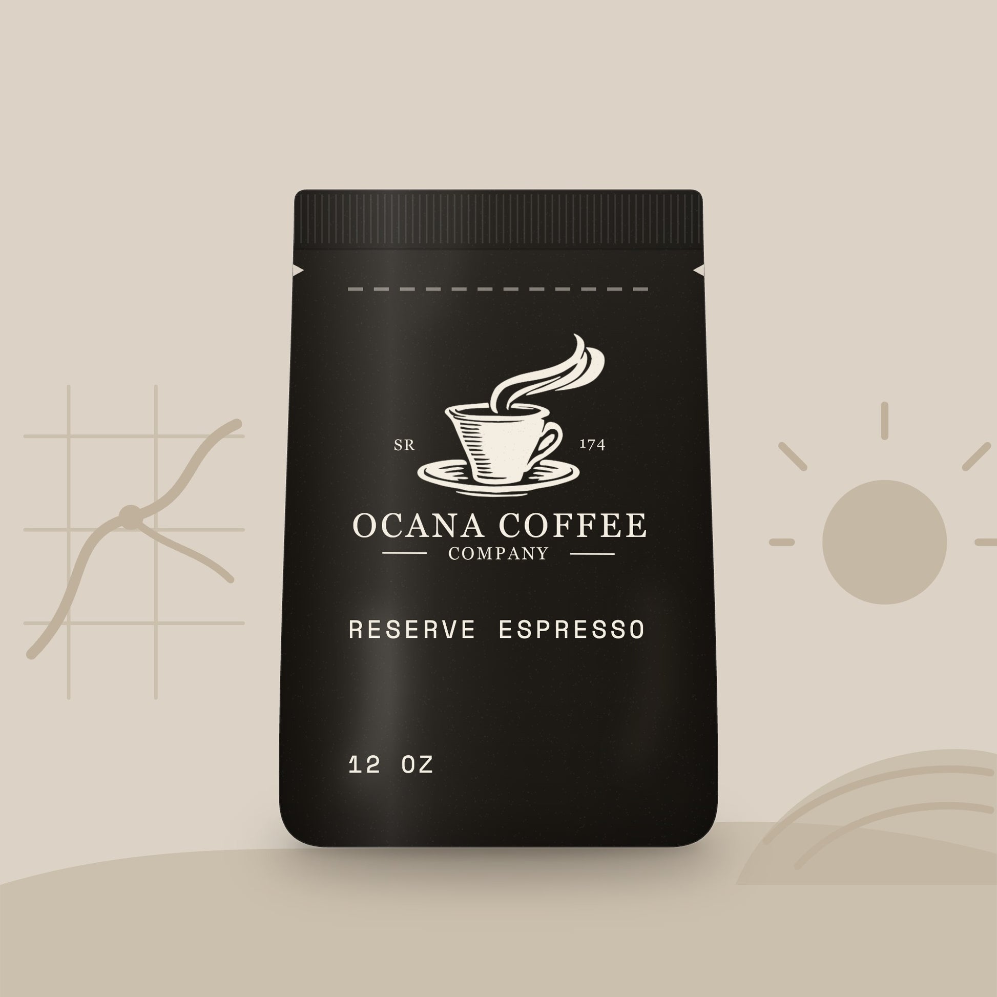 Ocana Reserve Espresso coffee, 12 oz bag