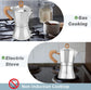 Moka Pot Stovetop Espresso Maker - 6 Cups